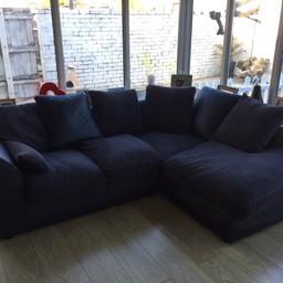 Charcoal grey corner sofa in good condition. Will need to be collected l.