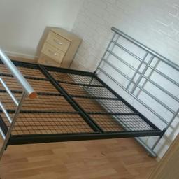 A double bed metal frame nice well fastened and unshakeable. 
Moving house and need a quick sale.
Payment on collection  from Salford
