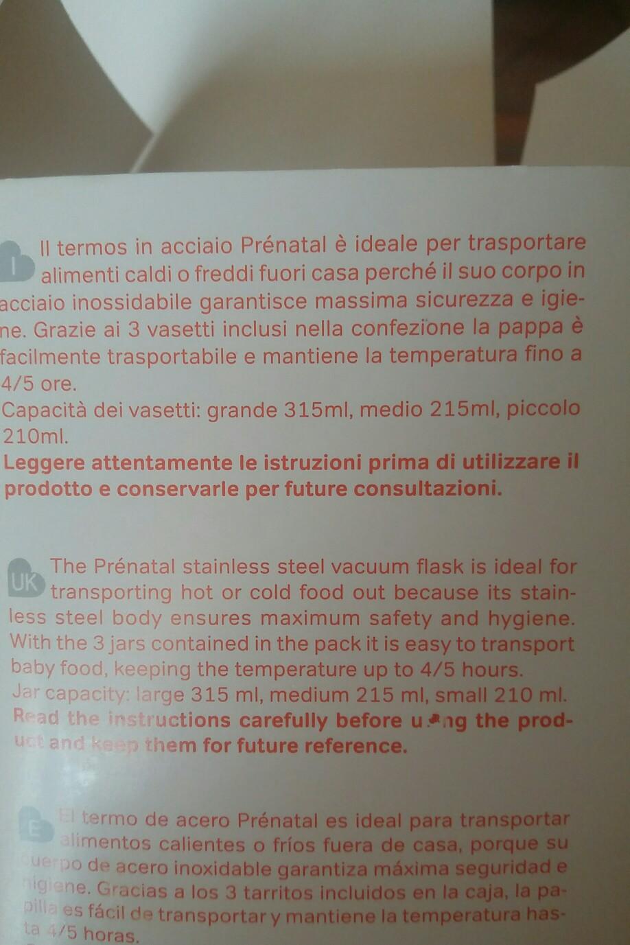 Thermos per la pappa prenatal Nuovo! in 23880 Casatenovo für € 10