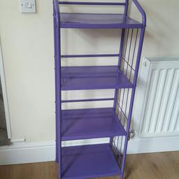 Good condition purple metal shelves few marks but dont affect use PICK UP ONLY CARLTON