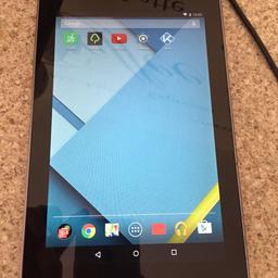 Up for sale is a Nexus 7 1st gen tablet. Great condition and comes with a normal phone charger so is a bit slow charging up.