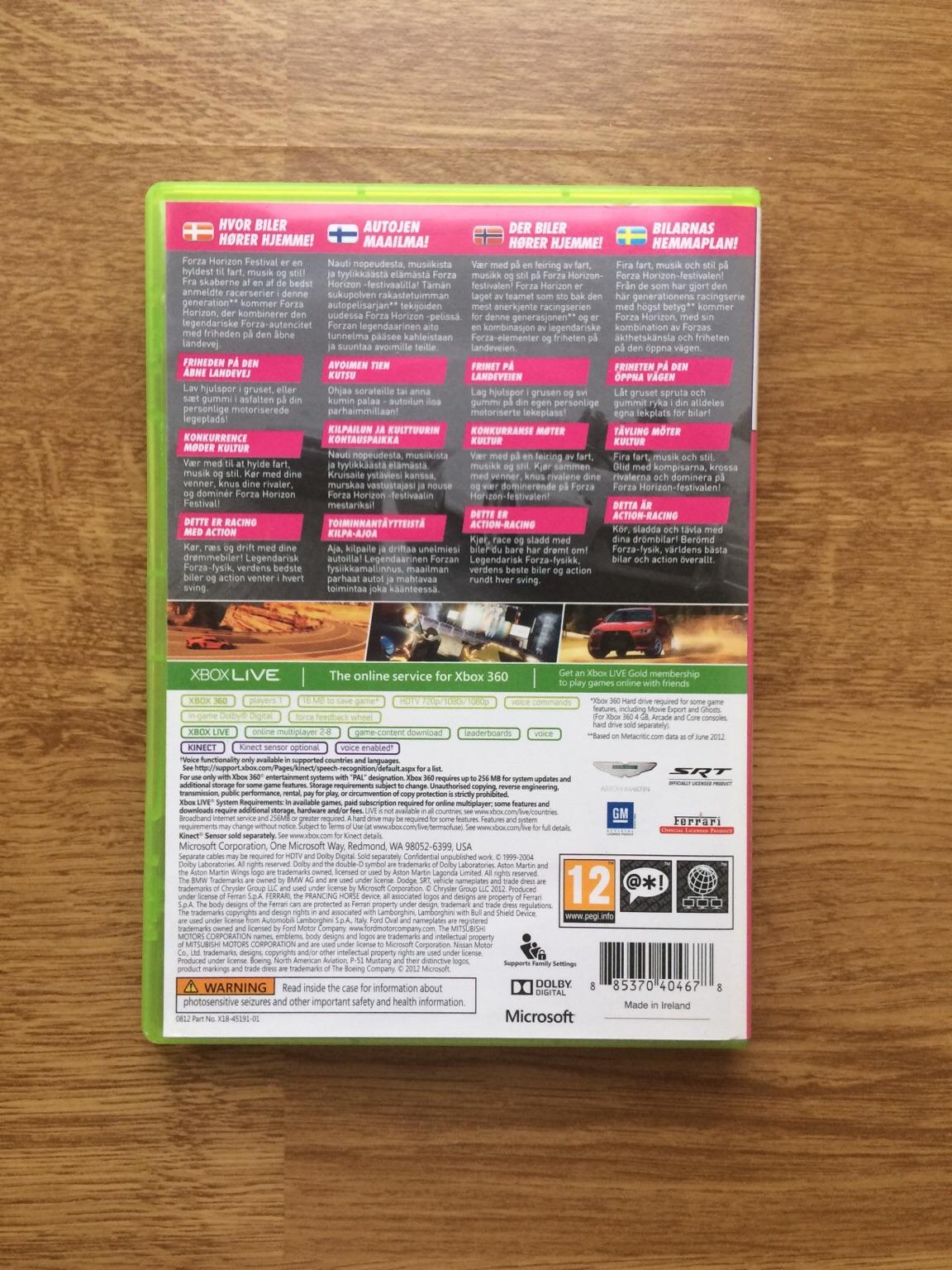 Forza Horizon (XBOX 360) in 215 82 Malmö for SEK 70.00 for sale | Shpock