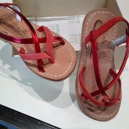 Sandalo n. 29 - moda Positano - colore rosso, indossato solo 1 volta