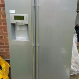 Samsung American Fridge freezer: RSH5UBTS in Silver. It is in very good condition, very clean Inside and out and comes from a pet and smoke free home.
This fridge is in very good condition . A class rating for energy efficiency
We bought it 4.5 years ago.
The compressor was replaced last week and serviced by Samsung Engineer under warranty.
Comes with brand new genuine Samsung piping kits.

Need Van for the collection.
From Harrow -London
07931928548
