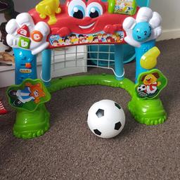 Ramp comes with cars. And football goal with ball sounds etc fab condition my little boy only played with it twice.
Local drop of