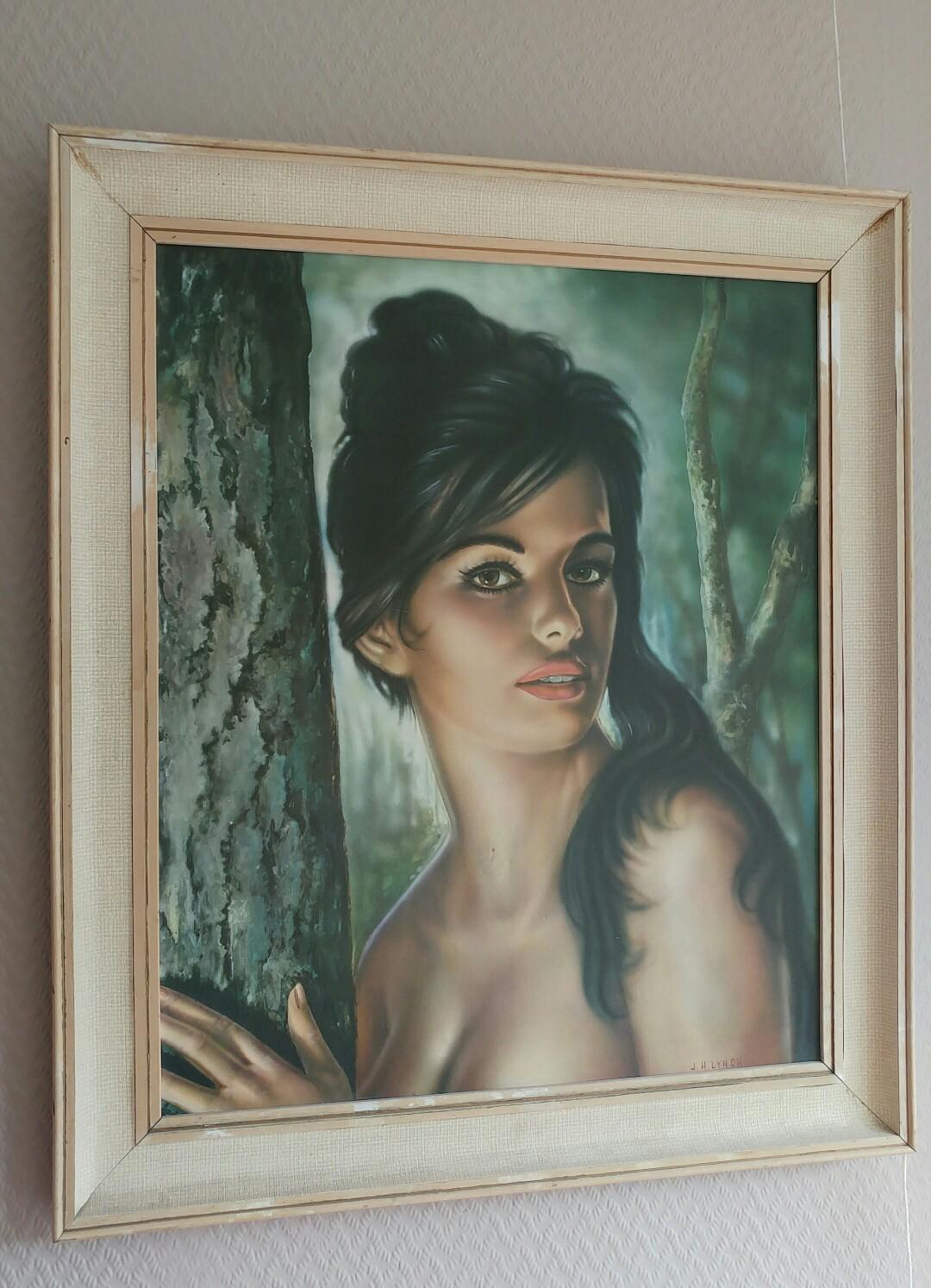 Vintage Tina JH Lynch print, Tretchikoff era in WF1 Wakefield for £30. ...