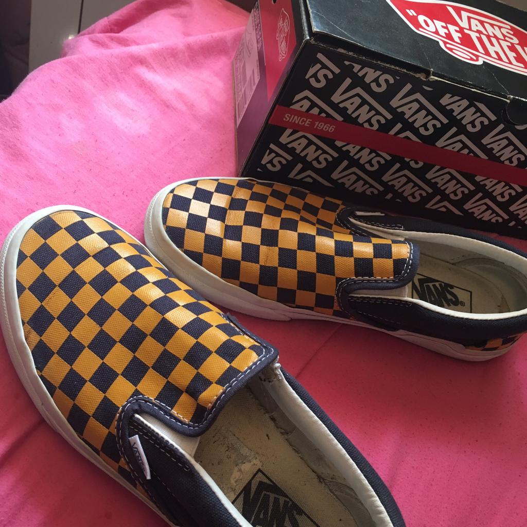 Vans senza hot sale lacci scacchi