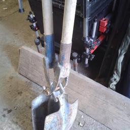Very heavy duty post digger shovel.