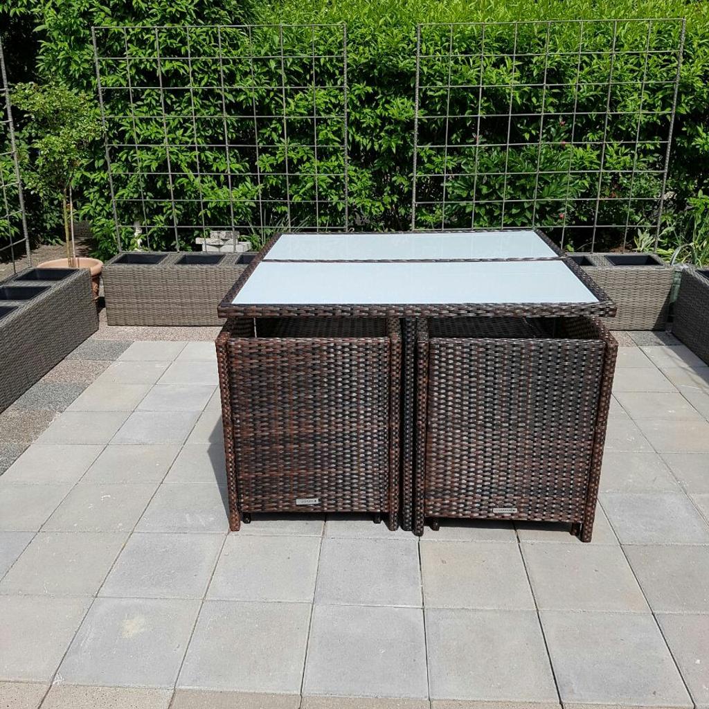 9 teiligPolyratan garten/terrasse sitzgruppe in 63543 Neuberg für € 350