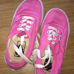 Vans Pink Trainers - few marks but overall great condition.