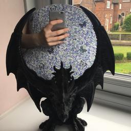 Great quality dragon mirror, removable mirror part. Needs to be gone by tomorrow, or available at table top sale.