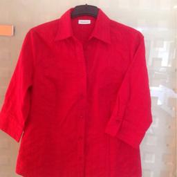 Verkaufe rote Bluse mit 3/4 Ärmel von C&A in gr.44.Bluse würde so gut wie nie getragen
