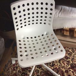 White ikea desk chair. Used but in good condition
