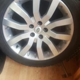 20 inch landrover alloys.
Could do with refurb.
X4 nobbly cooper tyres but could do with replacing.
I have x4 tyres to fit but sold separately.
275 / 45/ 20 size
Quick sale