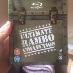 4 DVD collection 
The Ultimate Rambo collection great for collectors
Rrp £20