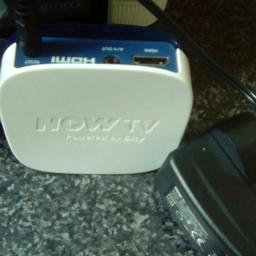 Now TV box with power cable & remote. Excellent condition