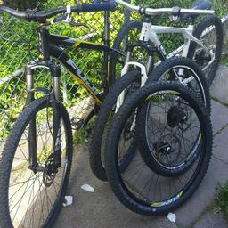 A fuji nevada 1.1 has had loads of new parts and runs smooth and works brilliantly (has spare wheels for it)

GT avalanche comp needs to be built up it needs a chain brakes and grips then works smooth 

OFFERS