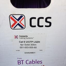 Brand new. Never open. Data, internet.
Selling cheap. About £120 in stores.
Box/reel data cable CAT6 U/UTP
305 meters-total length.
Thanks for looking.