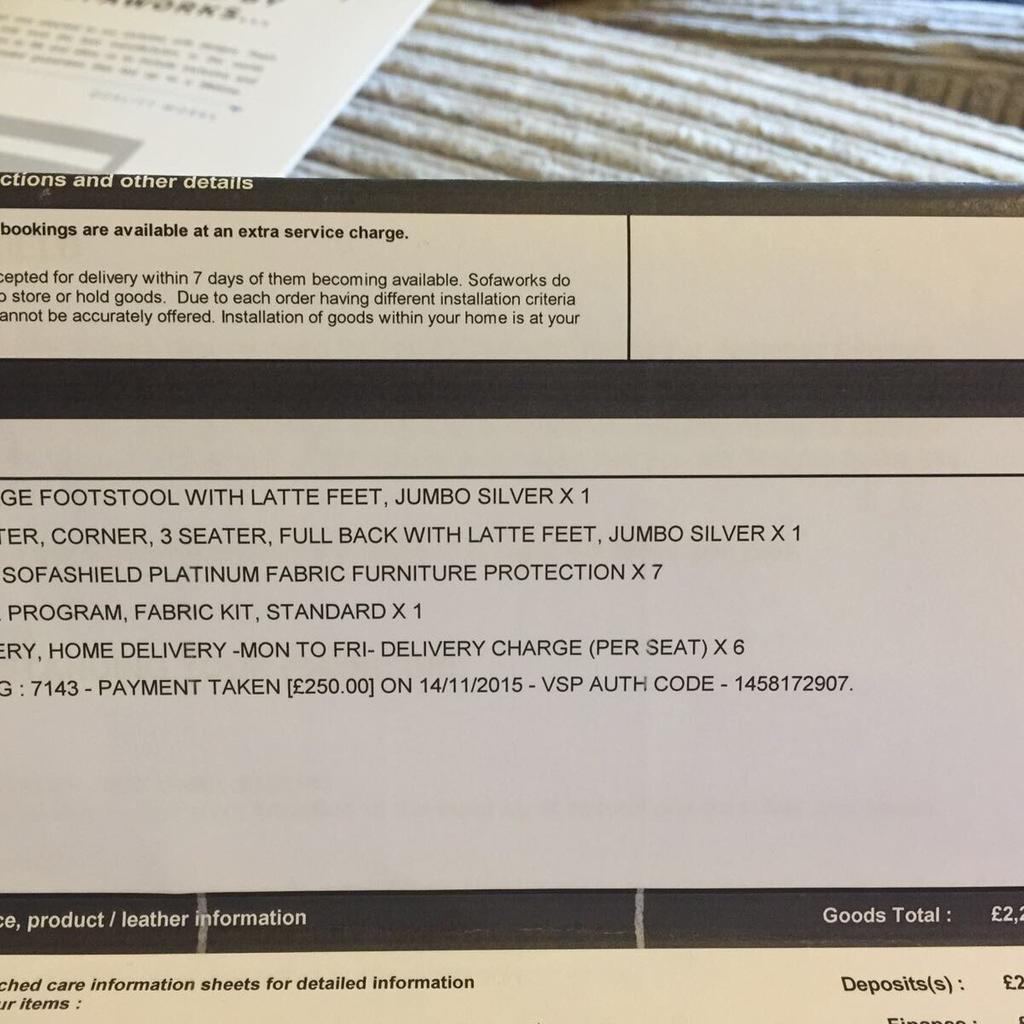 Delta corner sofa sofology sofa works in OL4 Oldham for £800.00 for