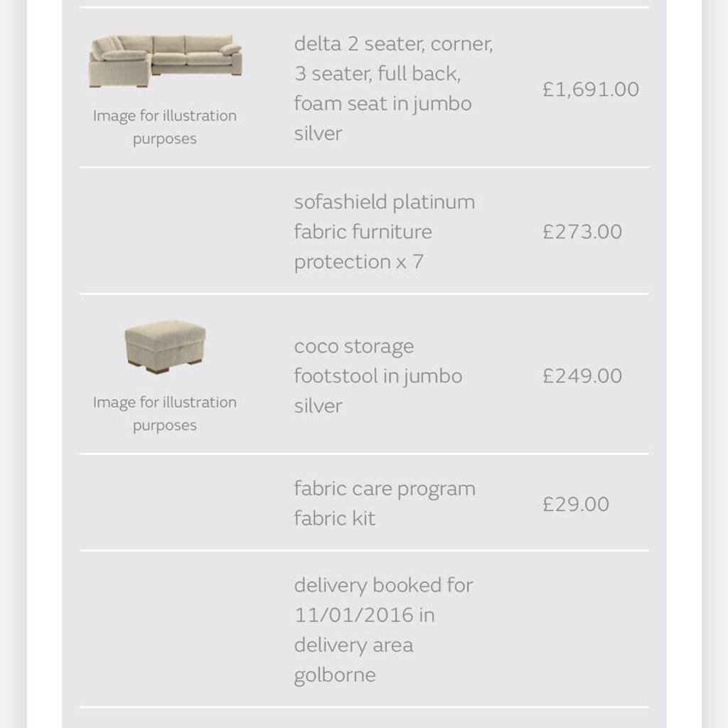 Delta corner sofa sofology sofa works in OL4 Oldham for £800.00 for