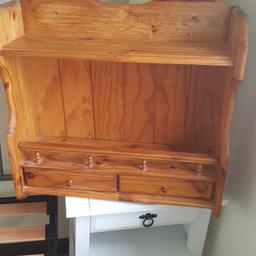 Pine shelving with drawers house move forces sale.