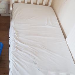 A child's bed and mattress