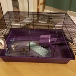 Bought it new from Pets at home. Not needed now. Has the water bottle, hamster house and shelf with ladder.  No wheel. Only 2months old.
