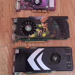 All three Graphics cards are untested & good condition.
For details see photos with numbers or codes.

All for £15

Pick up Only