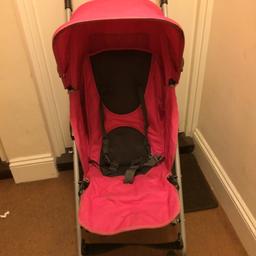 M&P pink pushchair, has been in the loft so will need a good clean but still in good condition. £25 ono on other sites, collection Shoebury