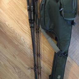 Hi I'm selling a two Nash 4.5 Lb fishing rod with carrying case in perfect condition. Selling due to husband update. Collection Colliers Wood.
