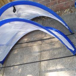I'm selling set of Football Portable Pop Up Net Goals which are in used but still in good condition. The Portable set is easy to carry around, includes ground stakes and carry bag. Ball is not included.
Dimensions:60cm (H) x 90cm (W) x 60cm (D). Happy to deliver within 10miles radius from TW.