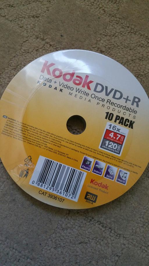 Buy & Sell East Ham East London - Photos for KODAK DVD+R 16X 4.7GB 500 DVD DISC BLANK DVD