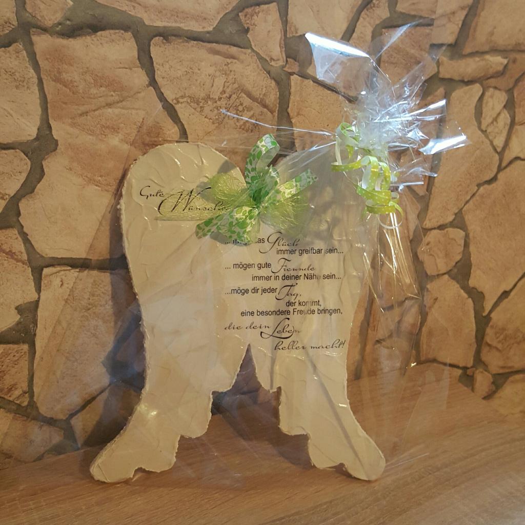 Holz Engelsflügel mit Spruch in 8430 Gralla für 15,00 € zum Verkauf
