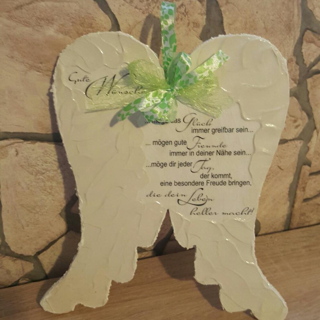 Holz Engelsflügel mit Spruch in 8430 Gralla für 15,00 € zum Verkauf
