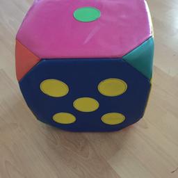 Large pvc play dice 30x30cm
Perfect for the garden, or for a pre school or child minder.