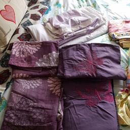 Selling 3 double duvet covers and pillow covers. All purple one flowered one butterflies the other oriental style.
Selling 5 childs duvets and pillow covers to match.
One peppa pig one disney princess one winnie the pooh and two in the night garden.

All in good condtion. No longer needed. Price is for all. Collection ONLY. NO offers.