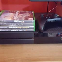 Xbox one 1tb with box, controller with plug and play rechargeable battery and 4 games as seen. Great condition. No longer played. Can be seen working. £130 ono collection littleport