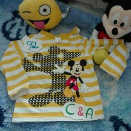 Verkaufe Baby Langarm Shirt, Größe 92, Marke Disney baby C&A, Löcher wie auch Flecken frei, kleiner geschnitten