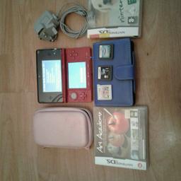 NINTENDO 3DS WIFI..
CHARGER..
BURGANDY RED..
EX CONDITION..
2 CASES..
5 GAMES..
COLLECT..
COULD DELIVER IF NOT TO FAR..
WILL POST FOR POSTAGE COST..