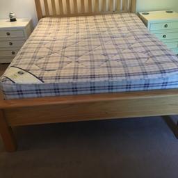 All Excellent! Orthopaedic mattress hardly used on wooden slats bed base with headboard £50.00 for both