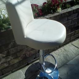 Its cream leather looking, stand needs a clean, offers.