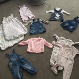 Bundle of baby girl clothes 6-9months in good condition