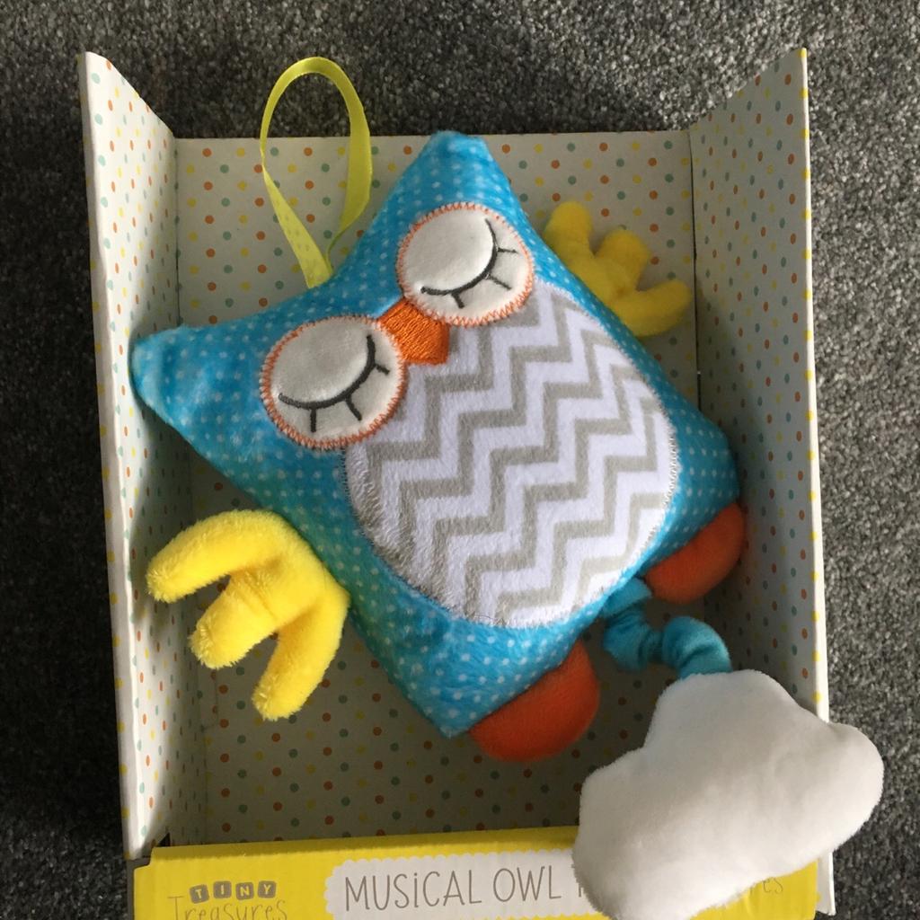 Tiny treasures musical owl hot sale toy