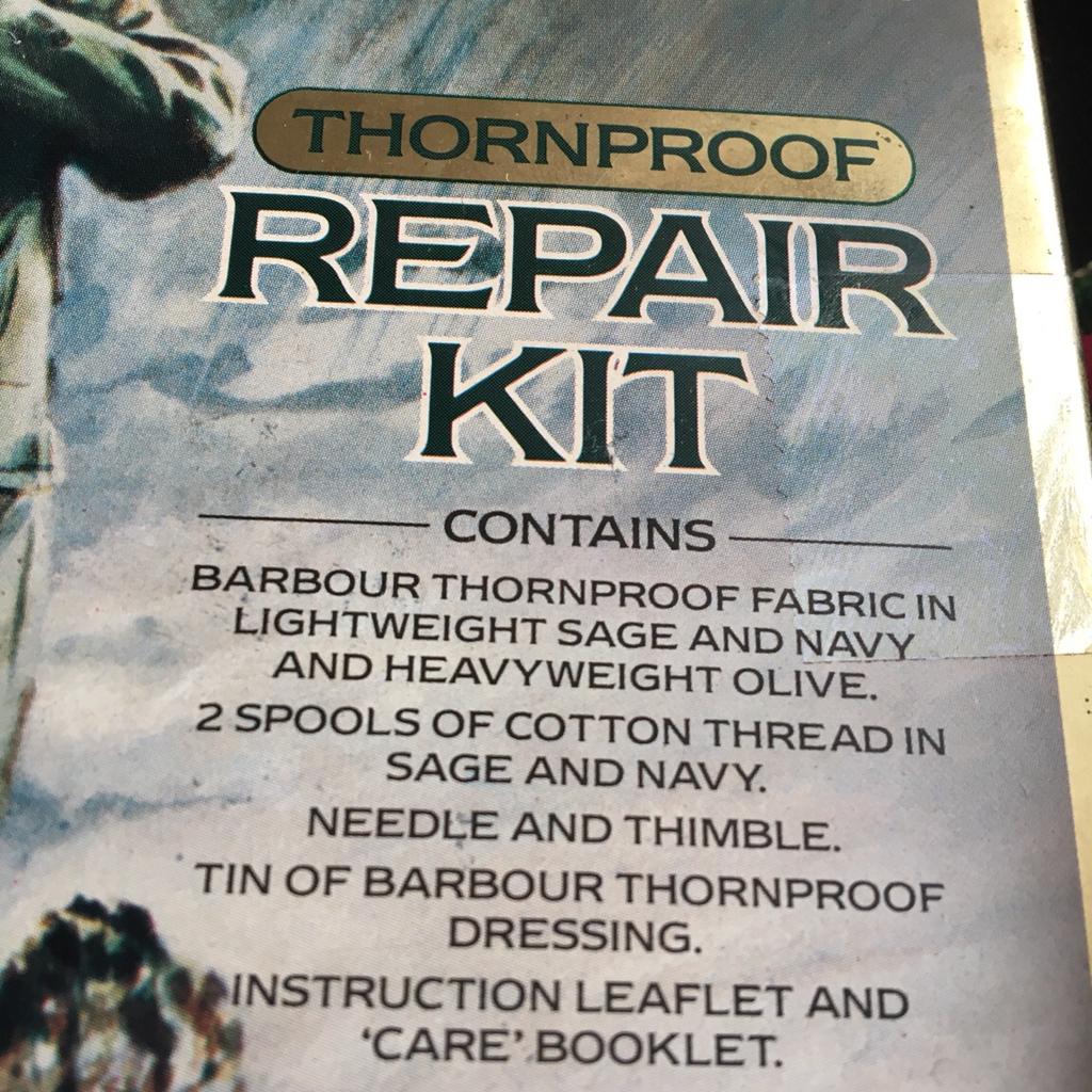 Barbour repair kit in SW11 London for £10.00 for sale Shpock