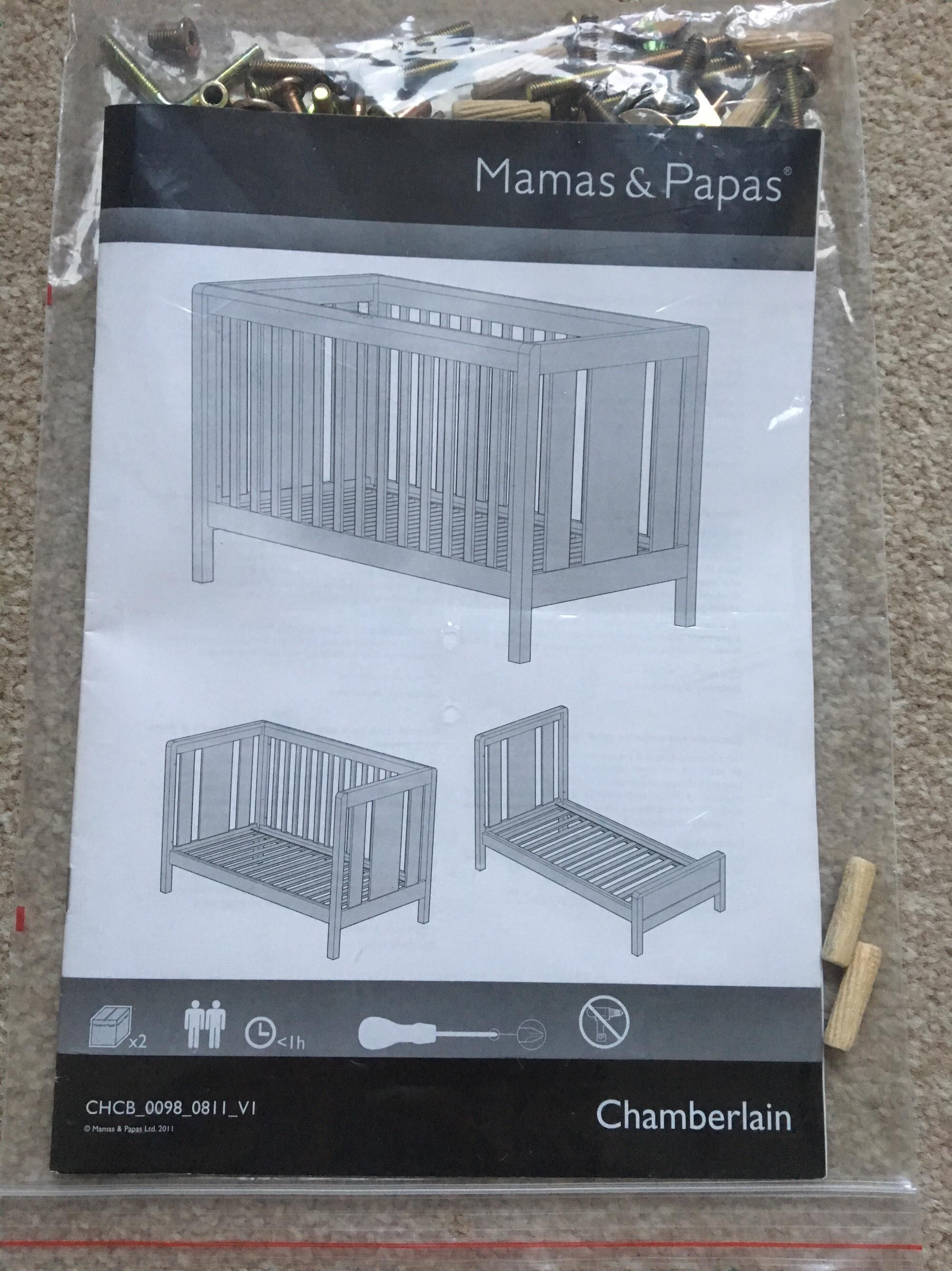 Mamas and papas chamberlain cot bed online