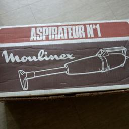 Vacuum Cleaner No.1
Staubsauger No.1
Aspirapolvere No.1
Stofzuiger No.1
Aspirateur No.1

MOULINEX 237 

Vintage hand held small vacuum cleaner with attachments pictured.

Unit has been cleaned.
It's in working order and in good used cosmetic condition

Come check the Item at
Party Accessories Shop,
No refund and no return.

Collect at:
Party Accessories
Albany Parade
Brentford
TW8 0JW

If you want the Item posted call or message
07477608253
or email
partyaccessories@yahoo.co.uk
To know the price