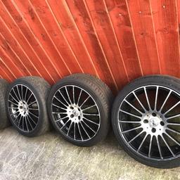 Over all the wheels are in good condition may need new paint no cracks, no damage new tyres on them first come first serve..
It fits astra, some peugeot and more