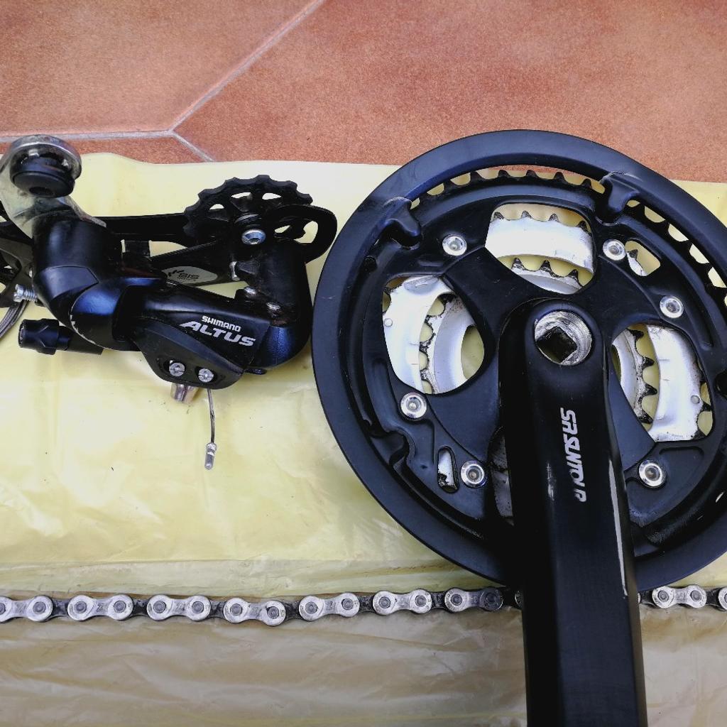 Pédivela Shimano Altus FC-MT210 c/Movimento Central 40/30/22 9vel