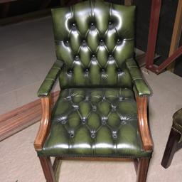 Green antique chair