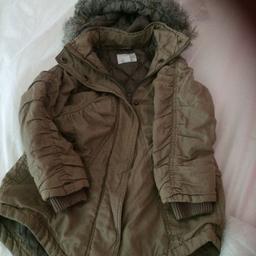 Beige girls coat from next aged 3-4
